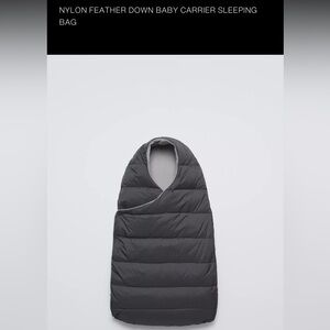 ZARA BABY NYLON FEATHER DOWN CARRIER / ONE PIECE